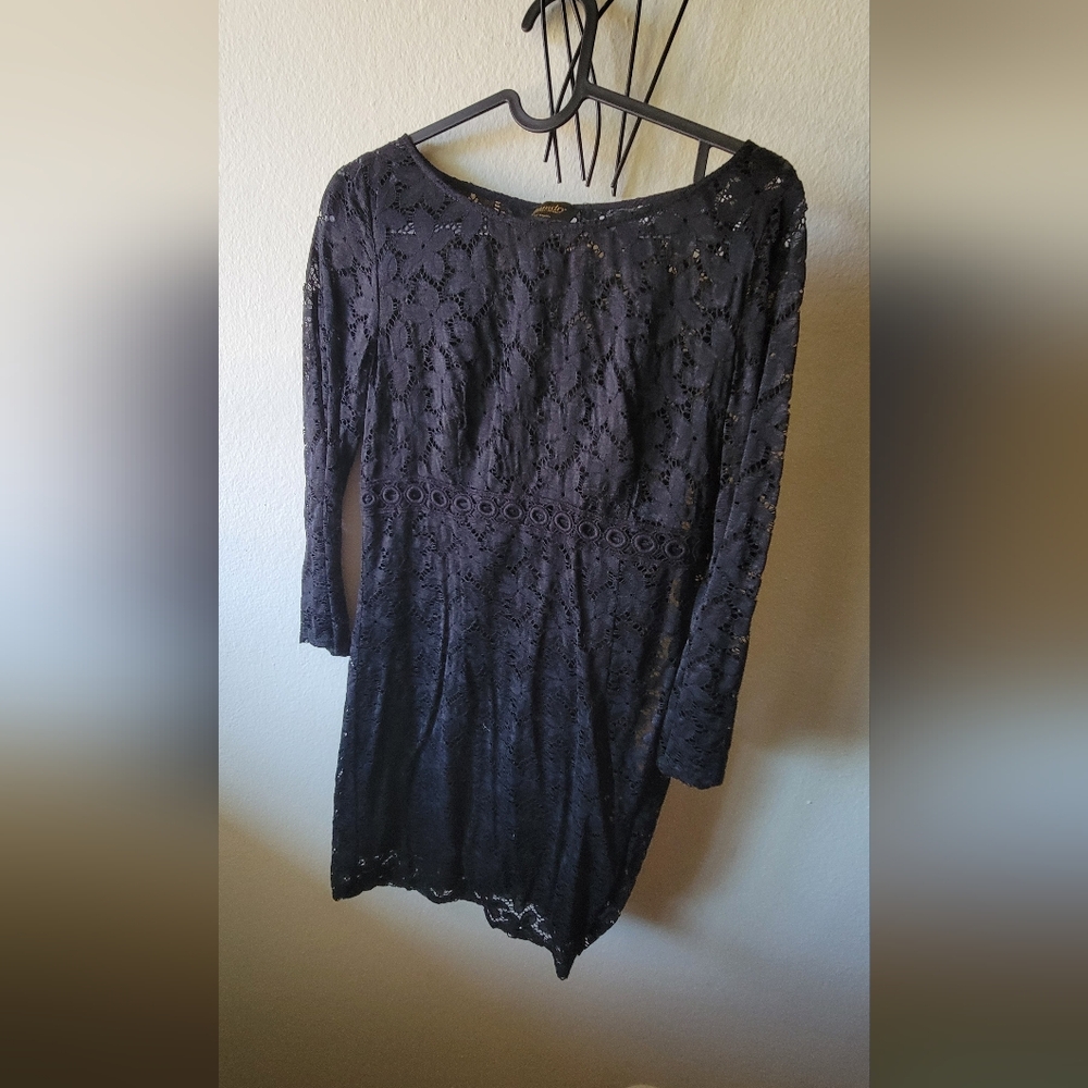 Elegant Black Lace Dress